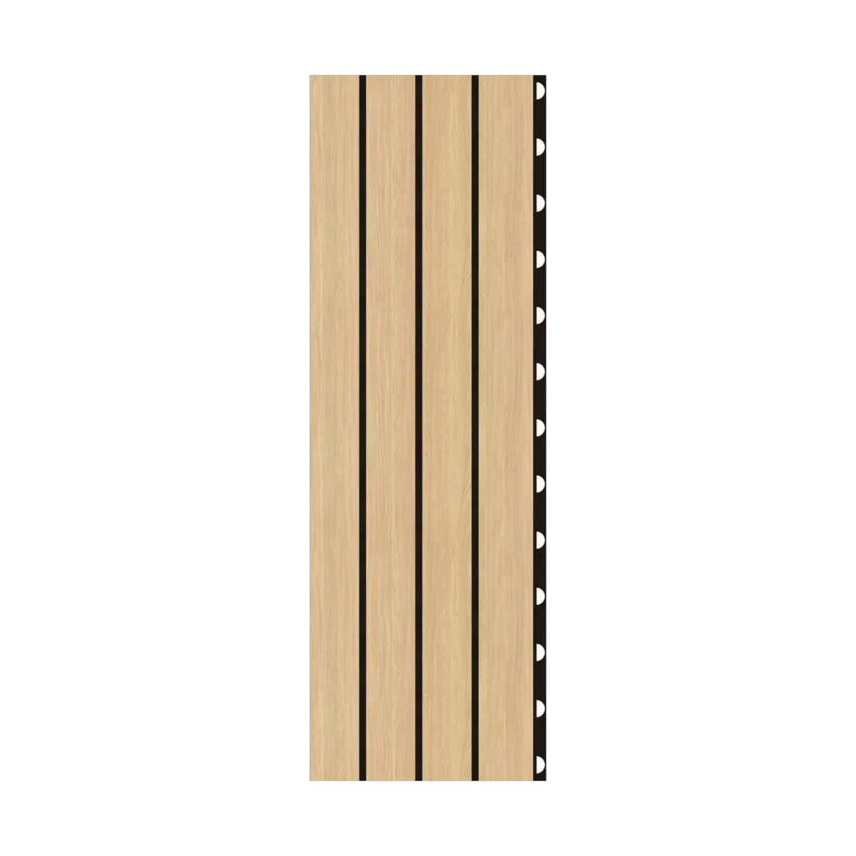Classic 28/4 — grooved acoustic panel, tiled front view