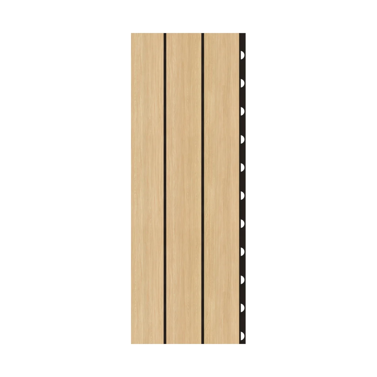 Classic 40/3 — grooved acoustic panel, tiled front view