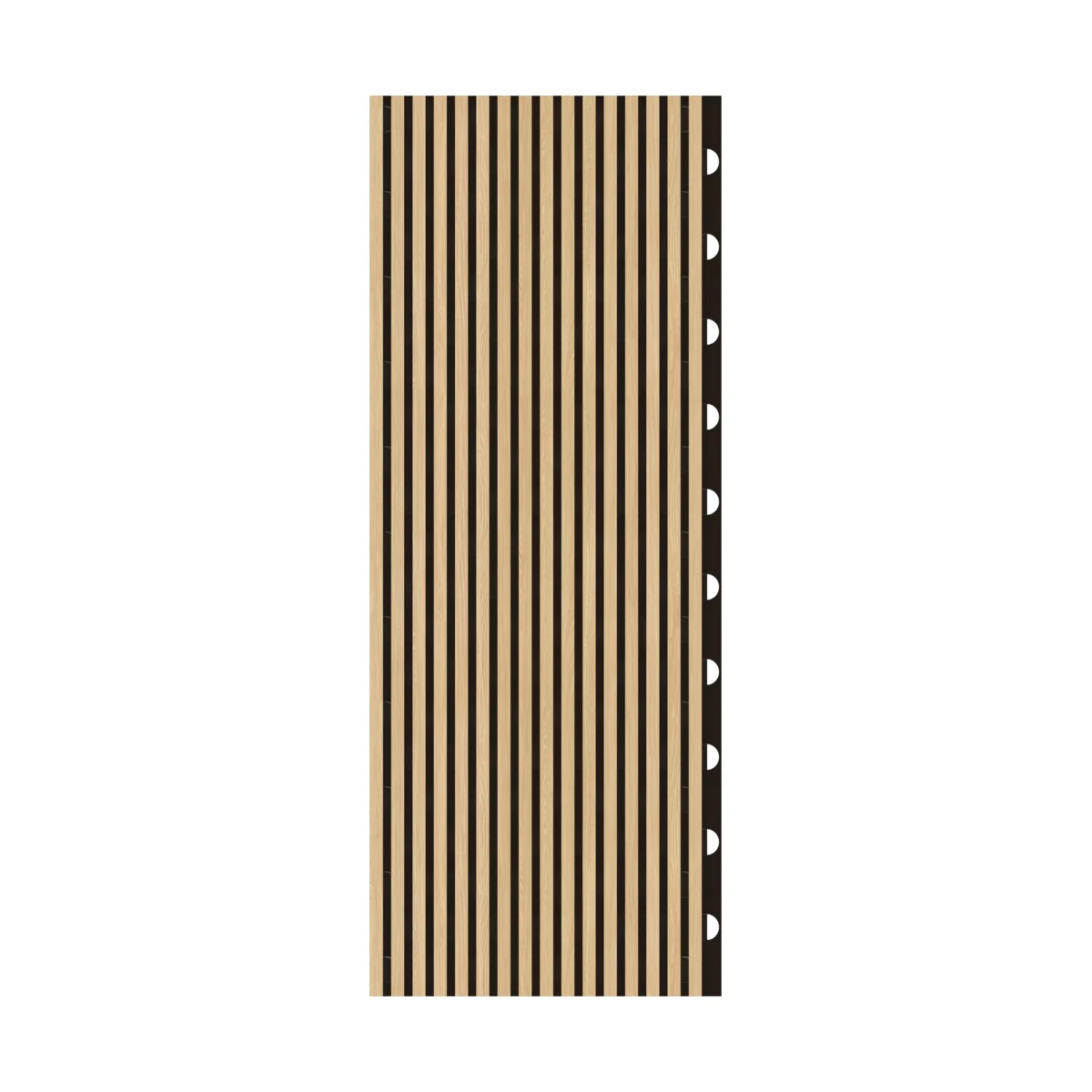 Classic 5/3 — grooved acoustic panel, tiled front view