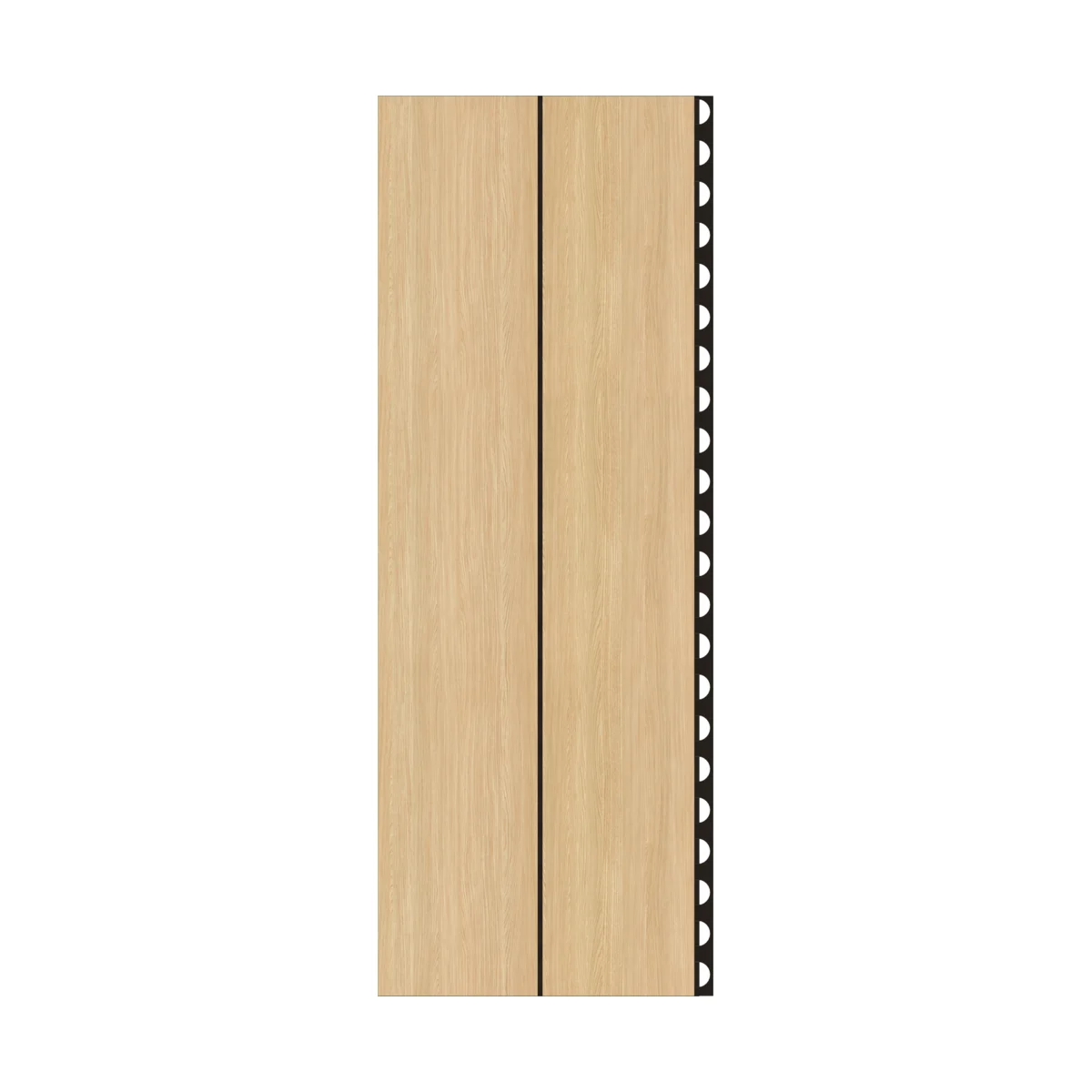 Classic 59/2 — grooved acoustic panel, tiled front view